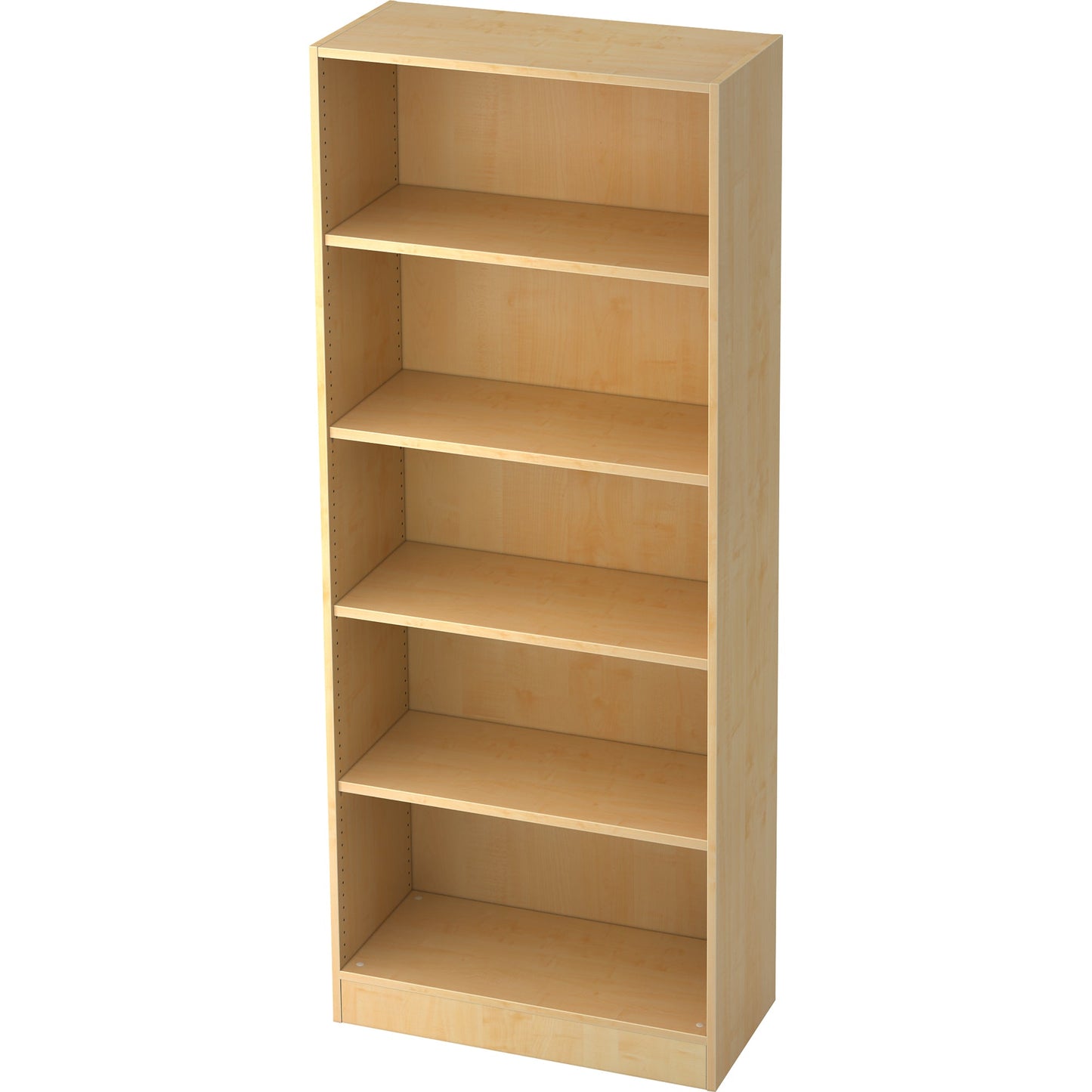 Hammerbacher Regal Solid 800 x 2.004 x 400 mm (B x H x T) 3 Fachböden inkl. ein Konstruktionsboden Holz, melaminharzbeschichtet ahorn