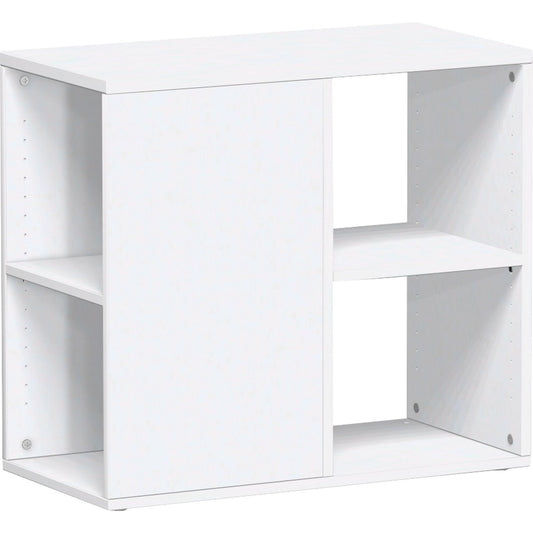 Geramöbel Anbauregal Flex 800 x 720 x 400 mm (B x H x T) 1 Fachboden inkl. Justierfüße Dreischicht-Feinspan, melaminharzbeschichtet, weiß