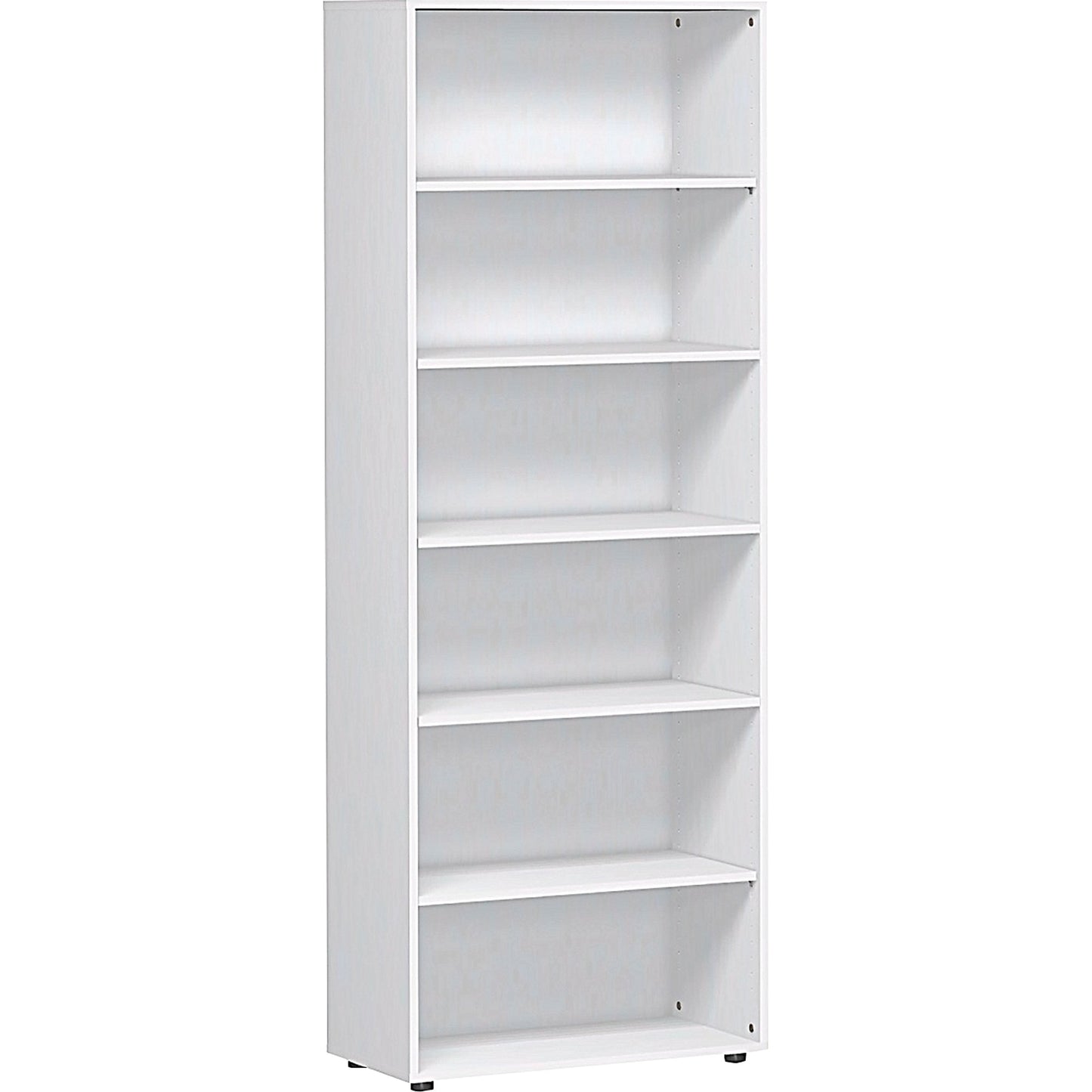 Geramöbel Regal Flex 800 x 2.160 x 400 mm (B x H x T) 5 Fachböden Dreischicht-Feinspan, melaminharzbeschichtet weiß