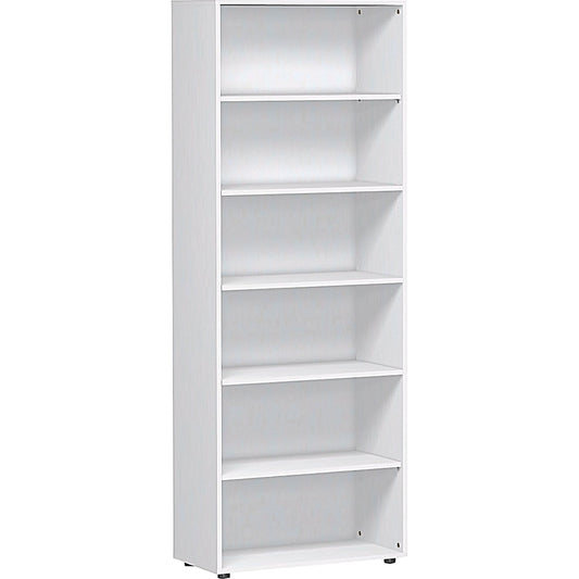 Geramöbel Regal Flex 800 x 2.160 x 400 mm (B x H x T) 5 Fachböden Dreischicht-Feinspan, melaminharzbeschichtet weiß