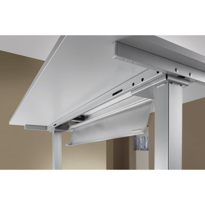 Hammerbacher Schreibtisch Maße: 1.200 x 630-1.270 x 800 mm (B x H x T) Holz weiß