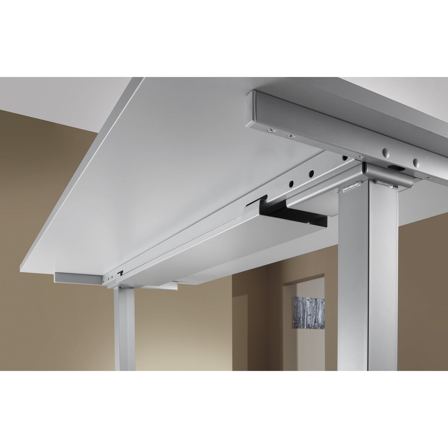 Hammerbacher Schreibtisch Maße: 1.200 x 630-1.270 x 800 mm (B x H x T) Holz weiß