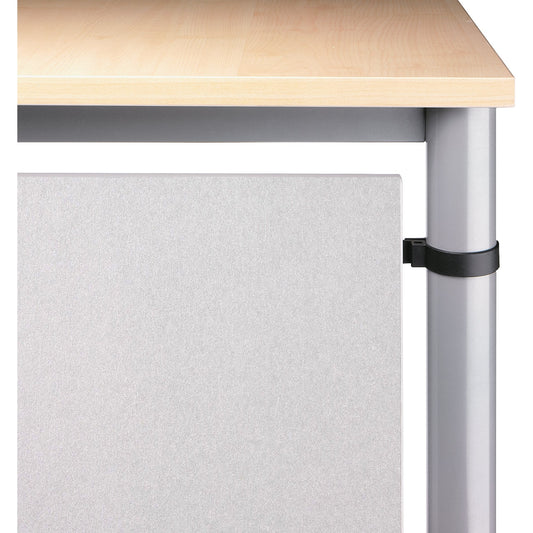 Hammerbacher Knieraumblende Eckwinkel HE91 1.030 x 400 x 19 mm (B x H x T) Holz, melaminbeschichtet silber