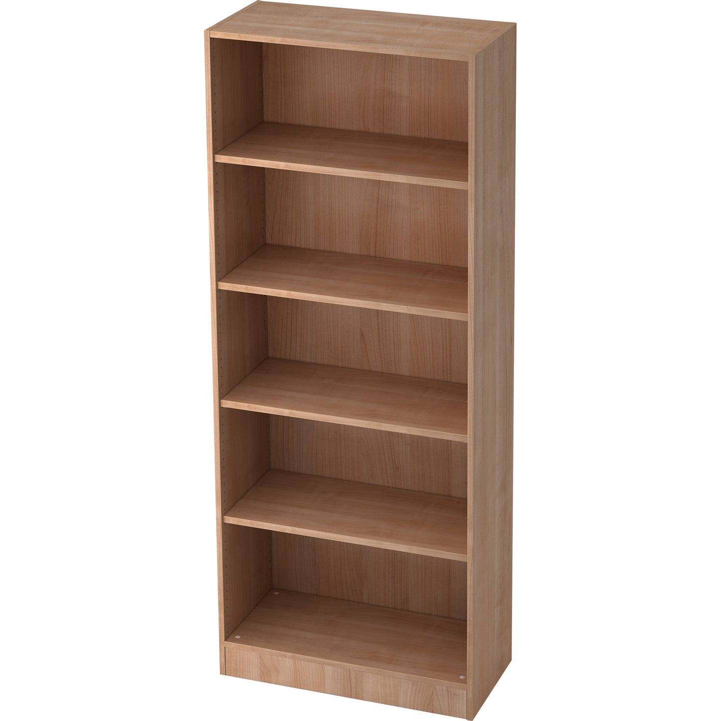 Hammerbacher Regal Solid 800 x 2.004 x 400 mm (B x H x T) 3 Fachböden inkl. ein Konstruktionsboden Holz, melaminharzbeschichtet nussbaum