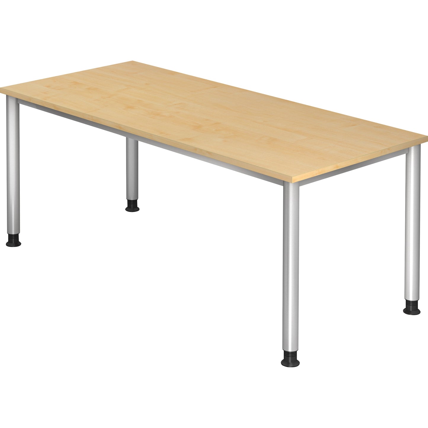 Hammerbacher Schreibtisch Maße: 1.800 x 680-810 x 800 mm (B x H x T) Spanplatte ahorn