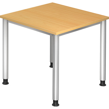 Hammerbacher Schreibtisch Maße: 800 x 680-810 x 800 mm (B x H x T) Spanplatte buche