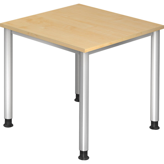 Hammerbacher Schreibtisch Maße: 800 x 680-810 x 800 mm (B x H x T) Spanplatte ahorn