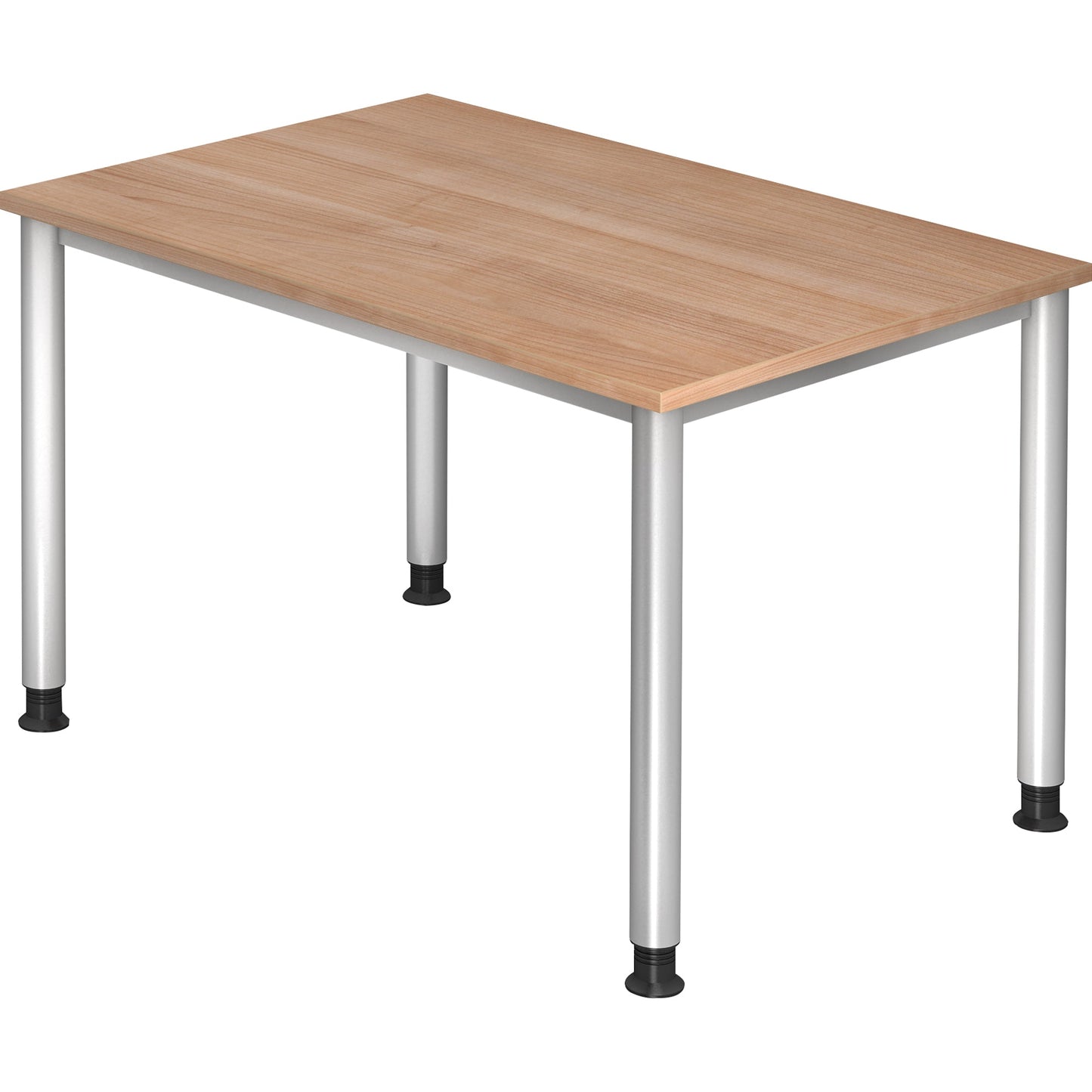 Hammerbacher Schreibtisch Maße: 1.200 x 680-810 x 800 mm (B x H x T) Spanplatte nussbaum