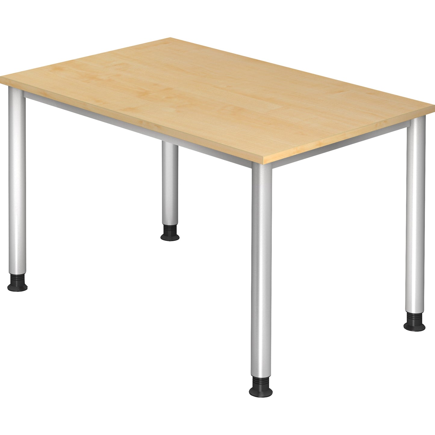 Hammerbacher Schreibtisch Maße: 1.200 x 680-810 x 800 mm (B x H x T) Spanplatte ahorn