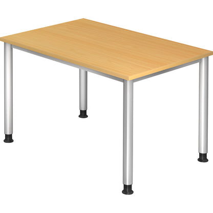 Hammerbacher Schreibtisch Maße: 1.200 x 680-810 x 800 mm (B x H x T) Spanplatte buche