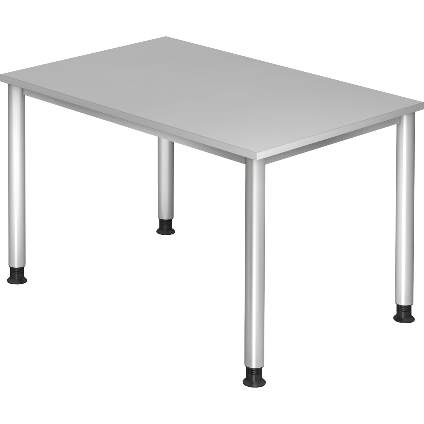 Hammerbacher Schreibtisch Maße: 1.200 x 680-810 x 800 mm (B x H x T) Spanplatte grau