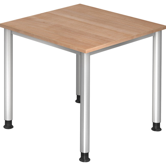Hammerbacher Schreibtisch Maße: 800 x 680-810 x 800 mm (B x H x T) Spanplatte nussbaum