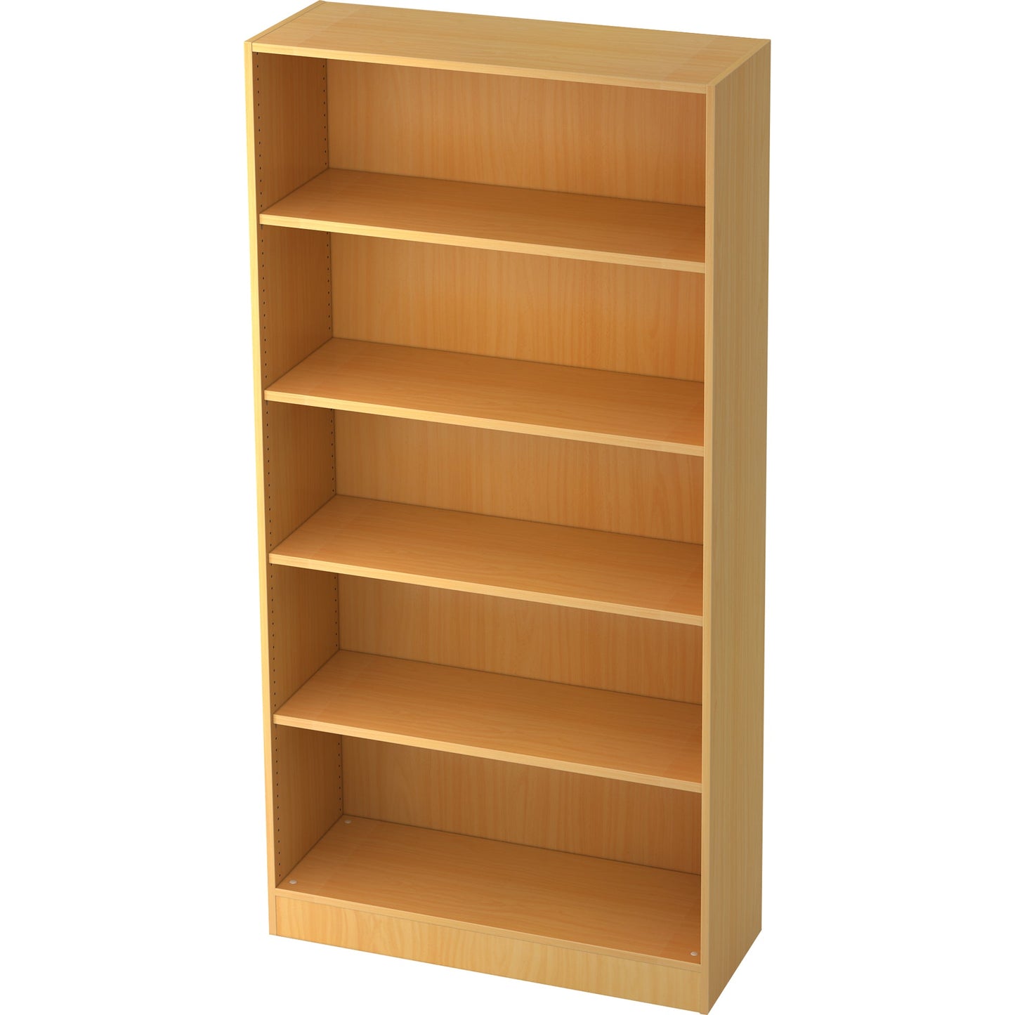 Hammerbacher Regal Solid 1.000 x 2.004 x 400 mm (B x H x T) 3 Fachböden inkl. ein Konstruktionsboden Holz, melaminharzbeschichtet buche