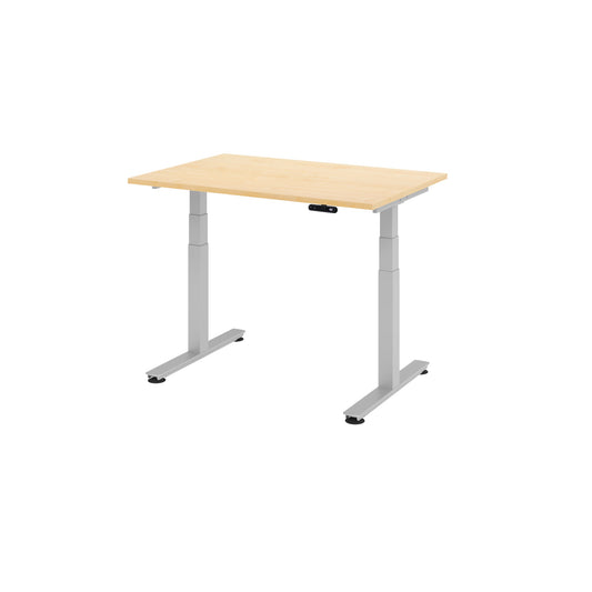 Hammerbacher Schreibtisch Maße: 1.200 x 630-1.270 x 800 mm (B x H x T) Holz ahorn