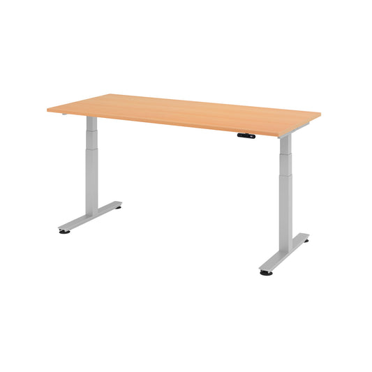 Hammerbacher Schreibtisch Maße: 1.800 x 630-1.270 x 800 mm (B x H x T) Holz buche