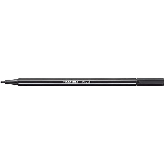 STABILO® Fasermaler Pen 68 1mm schwarz nicht auswaschbar