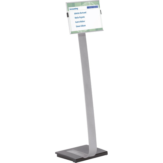 DURABLE Infodisplay INFO SIGN STAND 45,5 x 125 x 28 cm (B x H x T) DIN A3 silber metallic