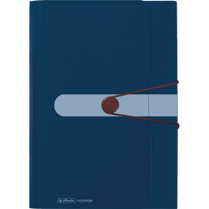 Herlitz Fächermappe easy orga to go green DIN A4 inkl. Visitenkartenfach Polypropylen, 80 % recycelt dunkelblau 12 Fächer