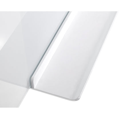 Bi-office Mobiles Flipchart mit Ablageschale Rundfuß mit 5 Lenkrollen Sicherheitsglas silber