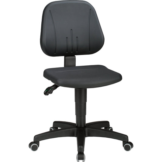 BIMOS Arbeitsdrehstuhl Unitec 2 44-62cm Permanentkontaktmechanik Rolle weich gebremst (für Hartboden) Kunststoff schwarz