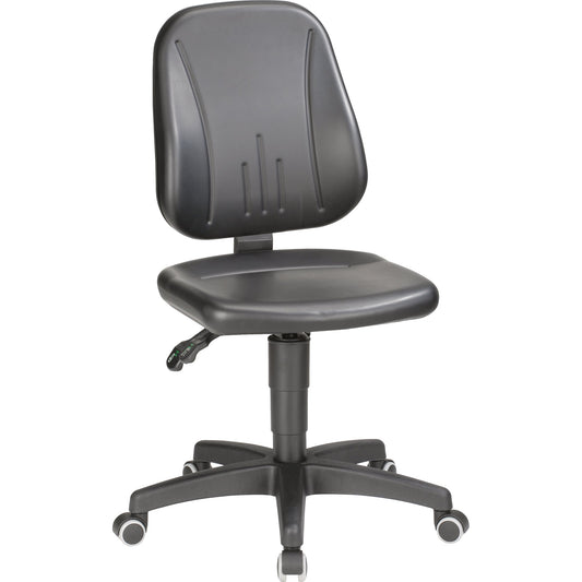 BIMOS Arbeitsdrehstuhl Unitec 2 44-62cm Permanentkontaktmechanik Rolle weich gebremst (für Hartboden) Kunststoff schwarz