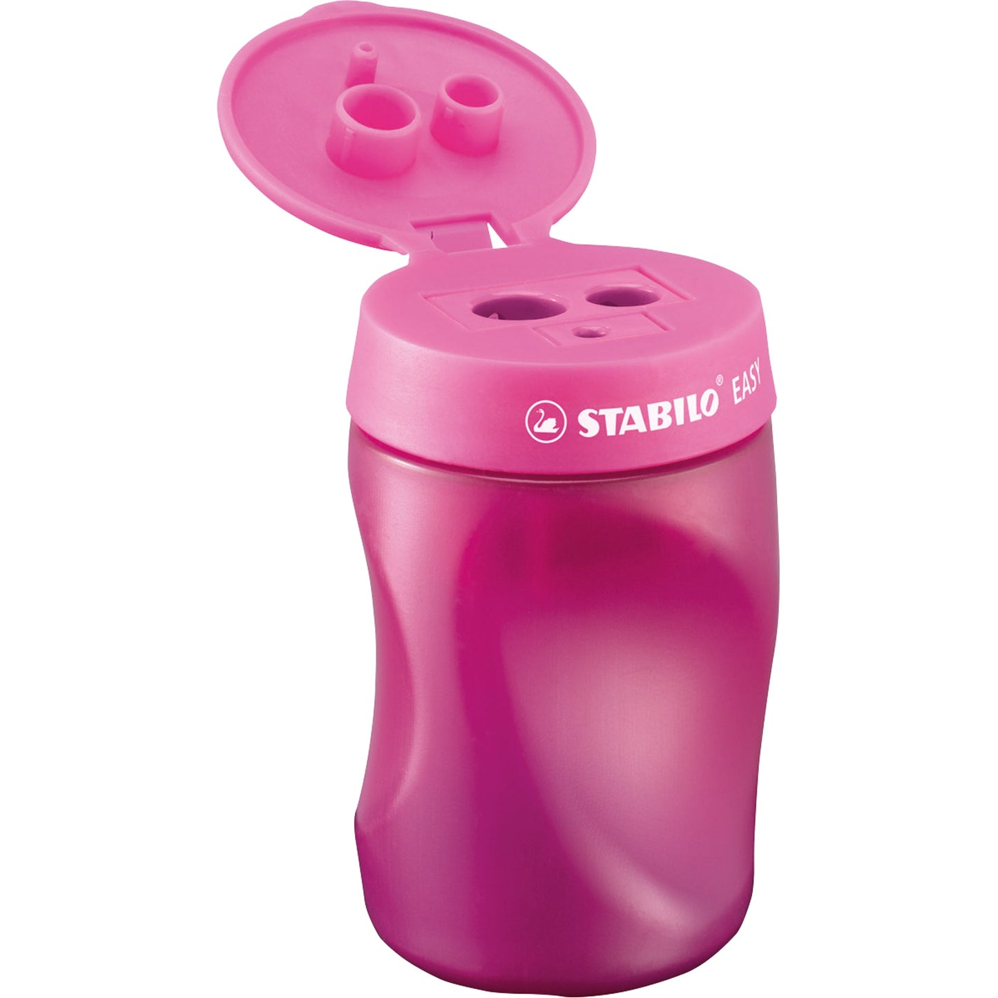 STABILO® Dosenspitzer EASYsharpener 3 und 7,5 und 10mm Kunststoff pink transluzent