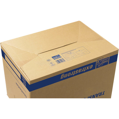 tidyPac® Umzugskarton Transportbox XL 68 x 35,5 x 35 cm (B x H x T) 30kg Wellpappe braun