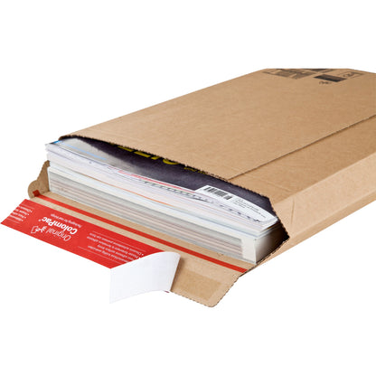 ColomPac® Versandtasche Rigid Plus 250 x 340 x -50 mm (B x H x T) mit Haftklebung ohne Fenster braun