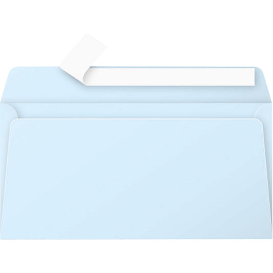 Clairefontaine Briefumschlag Pollen® DIN lang 220 x 110 mm (B x H) mit Haftklebung ohne Fenster 120g/m² blau 20 St./Pack.