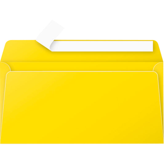 Clairefontaine Briefumschlag Pollen® DIN lang 220 x 110 mm (B x H) mit Haftklebung ohne Fenster 120g/m² sonne 20 St./Pack.