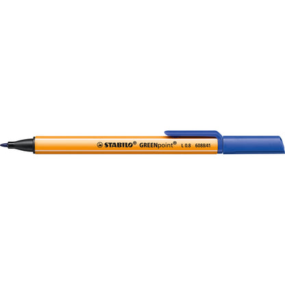 STABILO® Fasermaler GREENpoint® 0,8mm blau nicht auswaschbar