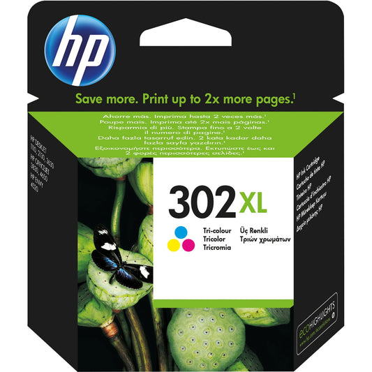 HP Tintenpatrone Originalzubehör 302XL ca. 300 Seiten mehrfarbig 8ml