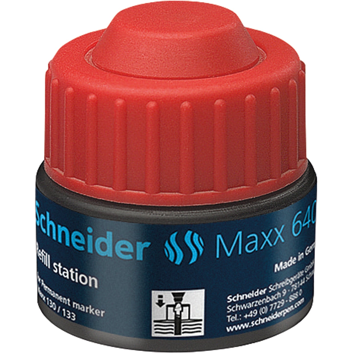 Schneider Nachfülltinte Marker Refill-Station 640 Fässchen rot 30ml
