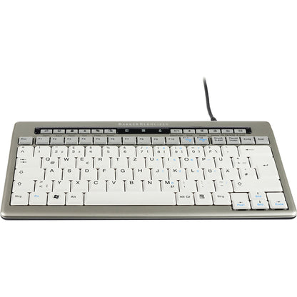 BakkerElkhuizen Tastatur S-Board 840 Design Windows® universell USB-A silber/weiß