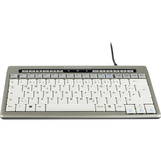BakkerElkhuizen Tastatur S-Board 840 Design Windows® universell USB-A silber/weiß