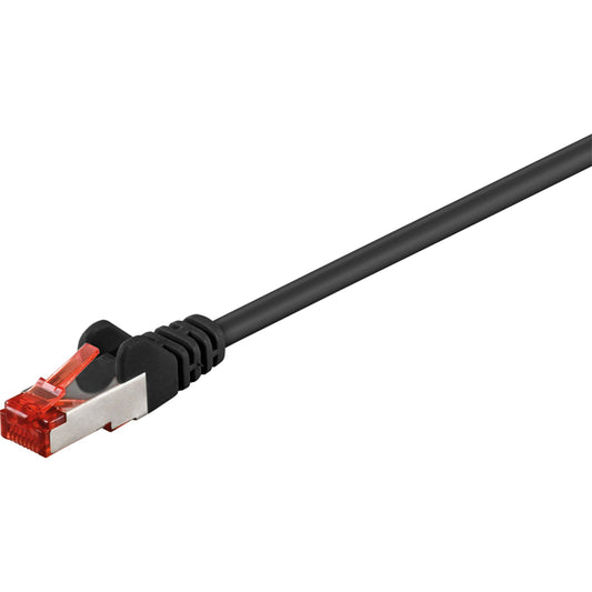 Goobay® Netzwerkkabel CAT 6 RJ45-Stecker/RJ45-Stecker 20m geschirmt schwarz