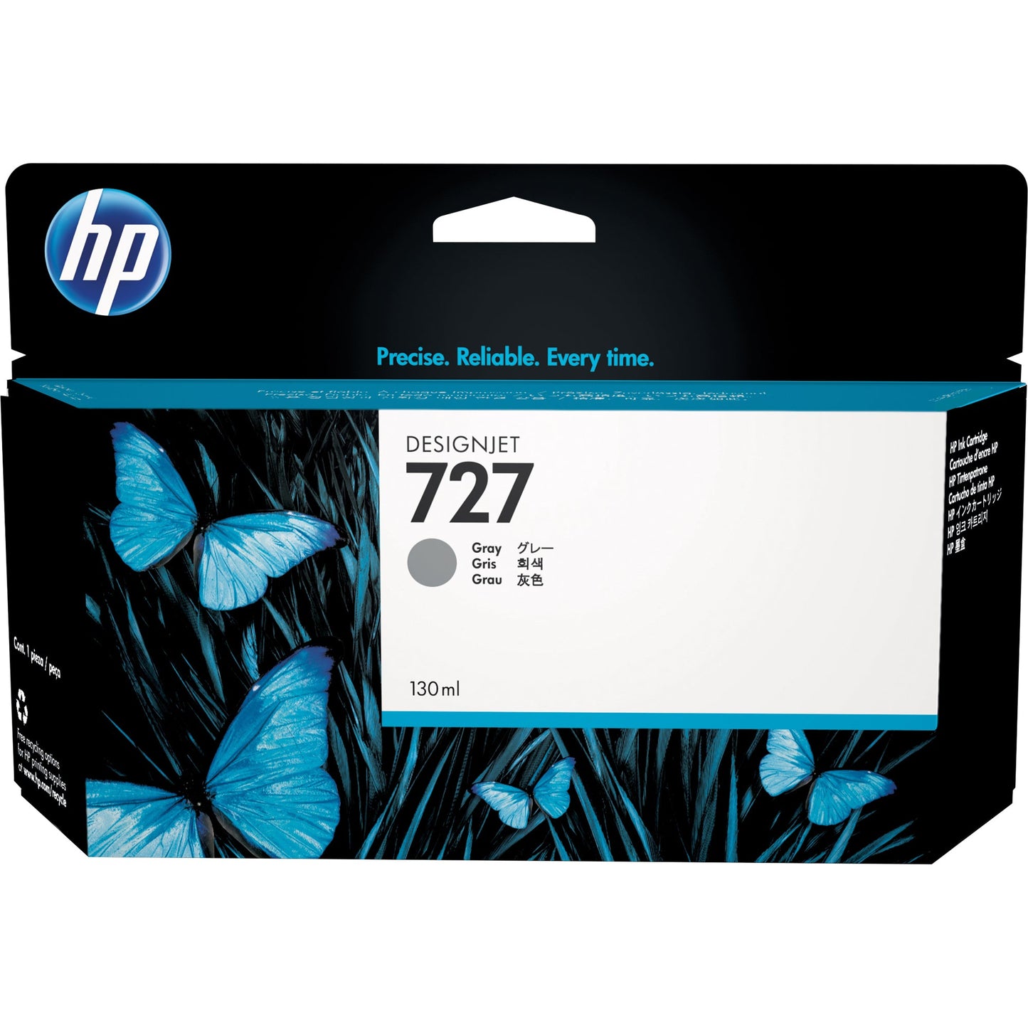 HP Tintenpatrone Originalzubehör 727 grau 130ml