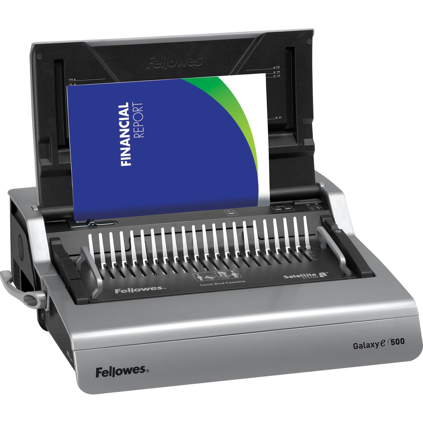 Fellowes® Plastikbindegerät Galaxy-E 49 x 15,2 x 44,6 cm (B x H x T) DIN A4 50mm silber