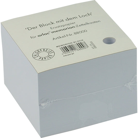 arlac Zettelboxeinlage memorion 10 x 10 cm (B x H) 90g/m² weiß 600 Bl./Pack.