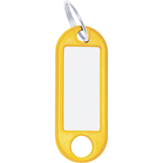 WEDO® Schlüsselanhänger 52 x 21 x 3 mm (B x H x T) Ring Kunststoff gelb 100 St./Pack.