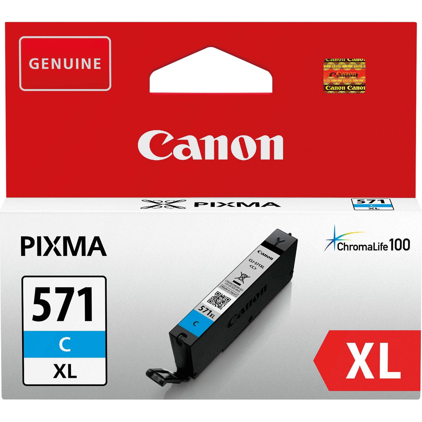 Canon Tintenpatrone Originalzubehör CLI-571XL C ca. 680 Seiten cyan 11ml