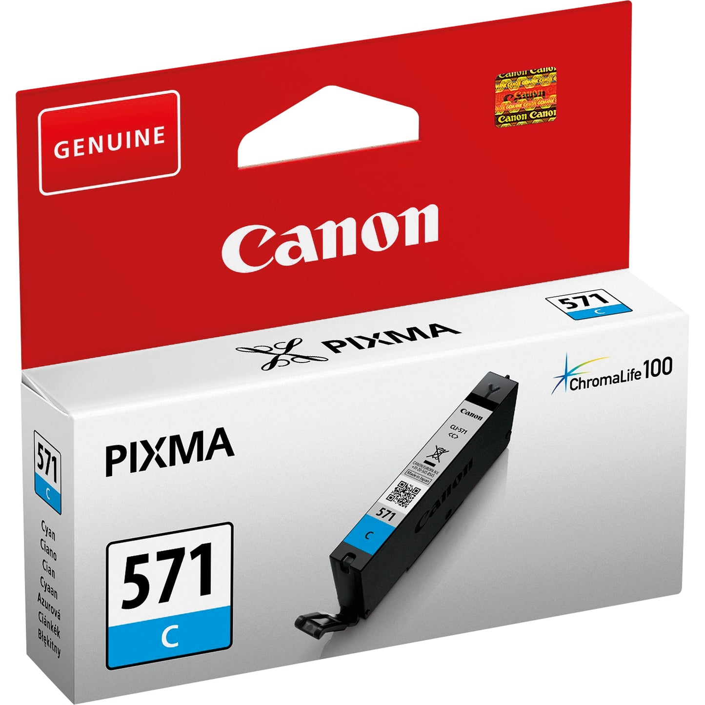 Canon Tintenpatrone Originalzubehör CLI-571XL C ca. 680 Seiten cyan 11ml