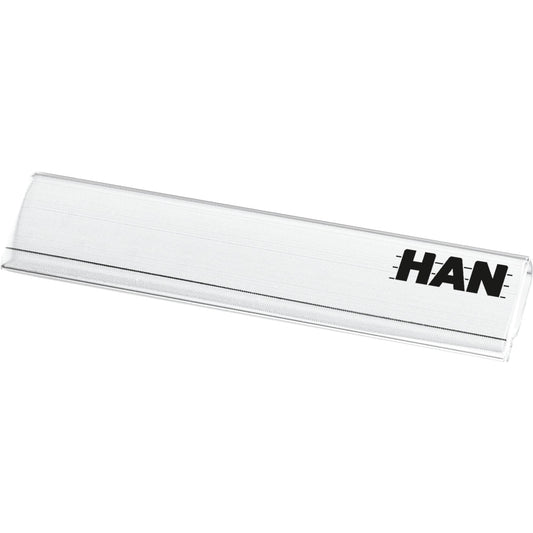 HAN Beschriftungsclip 62 x 14 mm (B x H) Hart-PVC transparent 10 St./Pack.