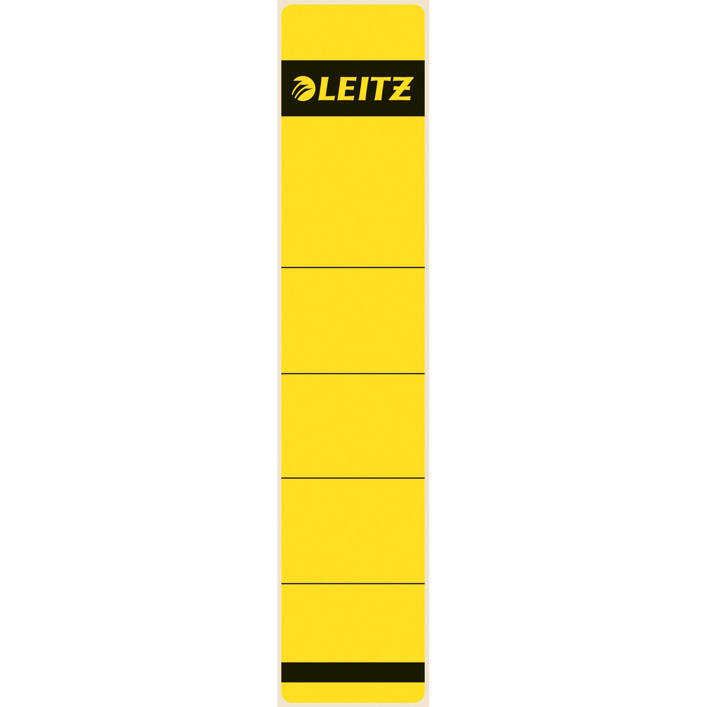 Leitz Ordnerrückenetikett schmal/kurz 39 x 192 mm (B x H) selbstklebend ohne Griffloch gelb 10 Etik./Pack.