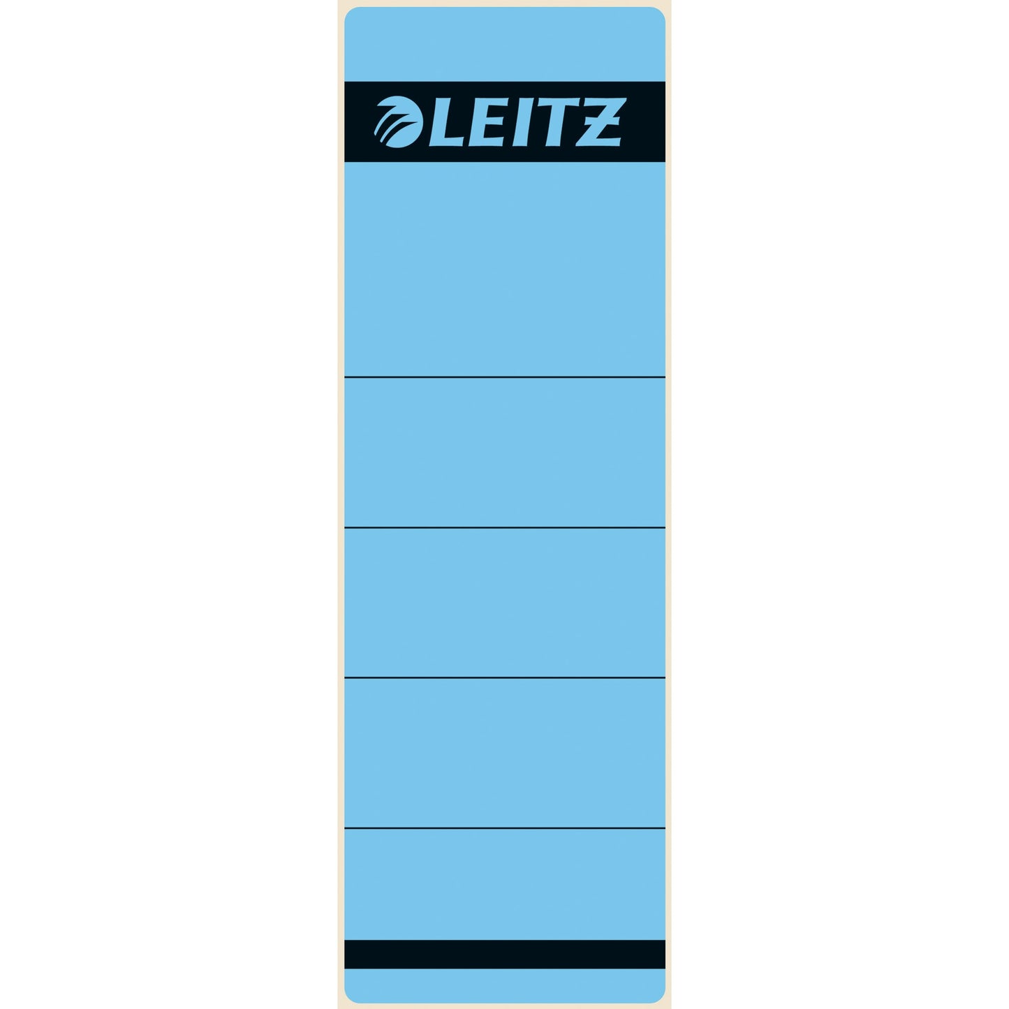 Leitz Ordnerrückenetikett breit/kurz 61,5 x 192 mm (B x H) selbstklebend ohne Griffloch blau 10 Etik./Pack.