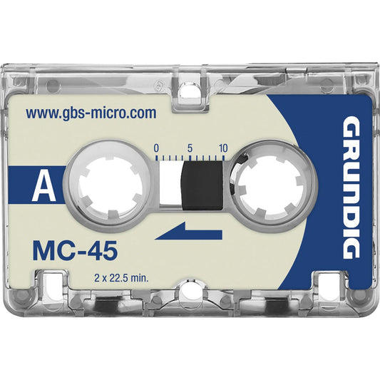 Grundig Diktierkassette MC-45 45min 3 St./Pack.