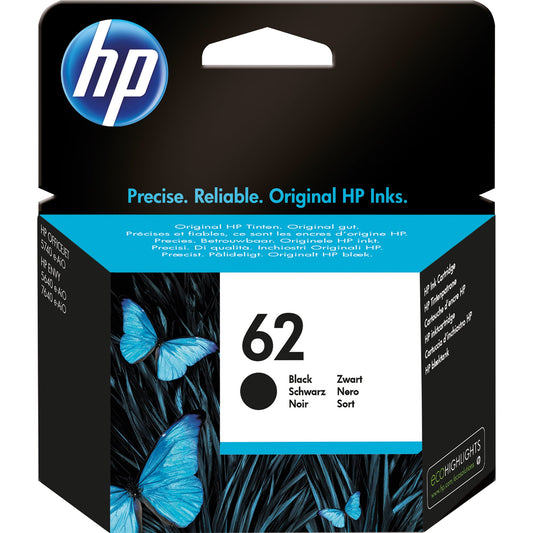 HP Tintenpatrone Originalzubehör 62 ca. 200 Seiten schwarz 4ml