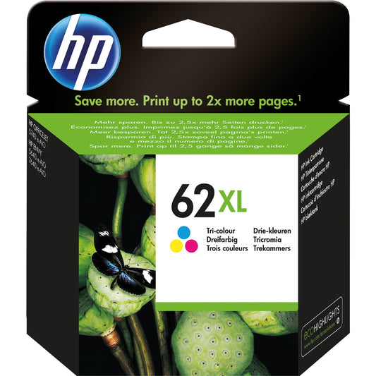 HP Tintenpatrone Originalzubehör 62XL ca. 415 Seiten mehrfarbig 11,5ml