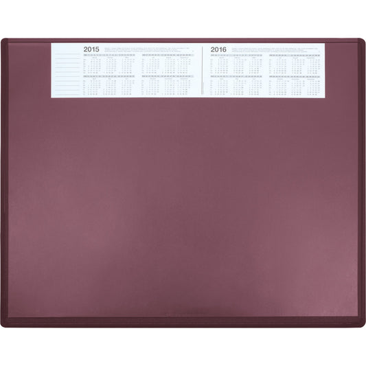 Soennecken Schreibunterlage 63 x 50 cm (B x H) mit Kalender 2 Jahre Kunststoff bordeaux