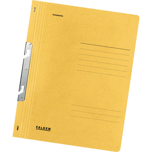 Falken Einhakhefter DIN A4 250g/m² Manilakarton gelb